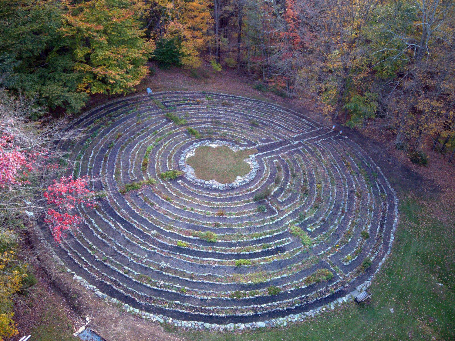 The labyrinth from above.